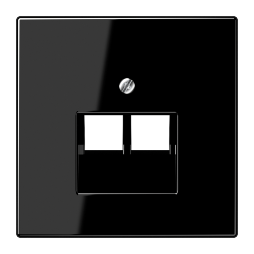 Накладка на розетку информационную JUNG LS 990, черный
