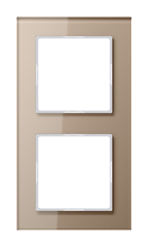 Рамка 2 поста JUNG A CREATION, шампань