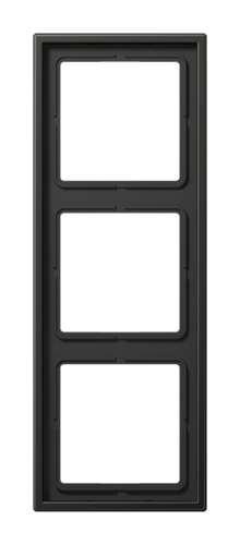 Рамка 3 поста JUNG LS METAL, антрацит