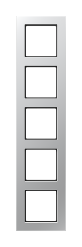 Рамка 5 постов JUNG A 550, алюминий