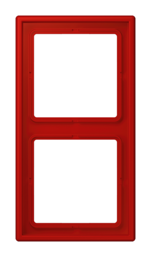 Рамка 2 поста JUNG LS 990, rouge vermillon 31