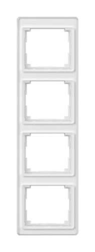 Рамка 4 поста JUNG SL 500, вертикальная, белый