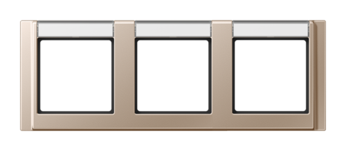 Рамка 3 поста JUNG A 500, шампань