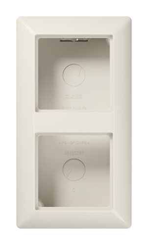 AS500 Коробка 2-ная для накладного монтажа, беж.