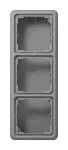 JUNG Серая Коробка накладная коробка с рамкой, 3-ая