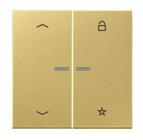 Накладка на жалюзийный выключатель Jung LS METAL, латунь, ME1701PC