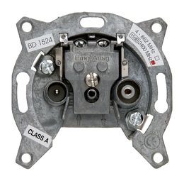 Механизм розетки TV-FM-SAT Berker коллекции Berker, проходная