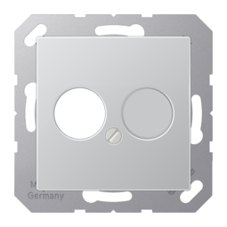 Накладка на аудиорозетку JUNG А-СЕРИЯ, алюминий