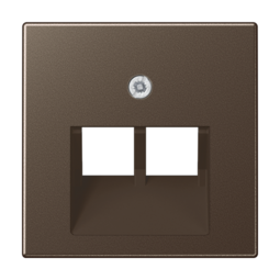 Накладка на розетку информационную JUNG А-СЕРИЯ, мокка