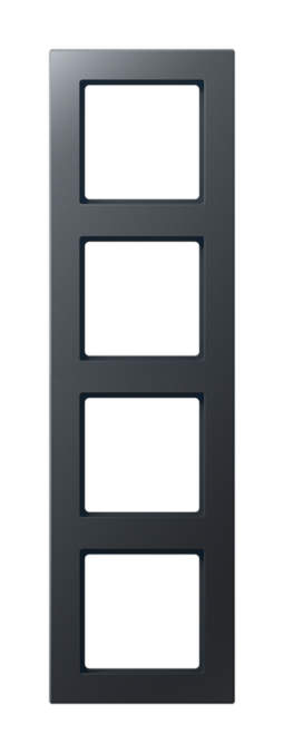 Рамка 4 поста JUNG A CREATION, антрацит матовый