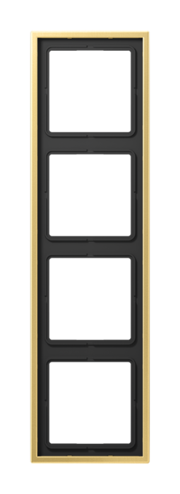 Рамка 4 поста JUNG LS METAL, латунь