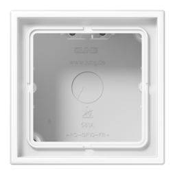 LS990 Коробка 1-ная для накладного монтажа,бел.