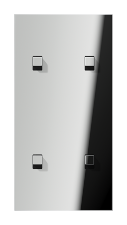 Накладка тумблера JUNG LS1912, хром