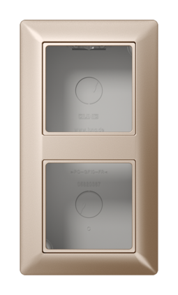 Коробка для накладного монтажа 2-кратная; шампань