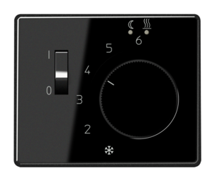 SL500 Накладка для мех-зма терморегулятора пола с выкл. FTR 231 U, чёрная