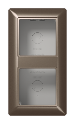 Коробка для накладного монтажа 2-кратная; мокко