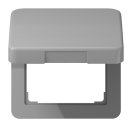JUNG CD 500/CD plus Серая Крышка откидная для розеток и изделий 50х50