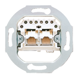 JUNG Мех Розетка ТЛФ 2-ая наклонная, категория 3