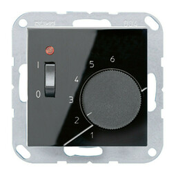 Терморегулятор Jung А-СЕРИЯ, механический, черный, TRA241SW