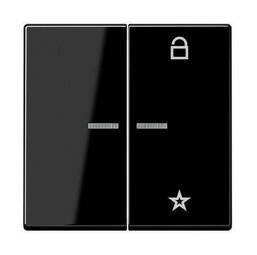 Накладка на жалюзийный выключатель Jung А-СЕРИЯ, черный, A1701BFSW