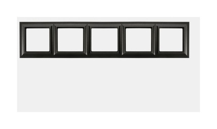 Рамка 5-постов; Eco Profi Standart; термопласт; антрацит