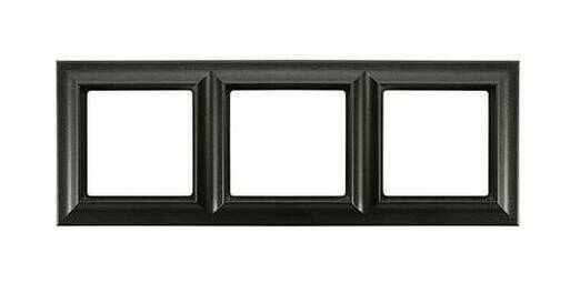 Рамка 3 поста Jung ECO PROFI, черный матовый, EPS483SWM